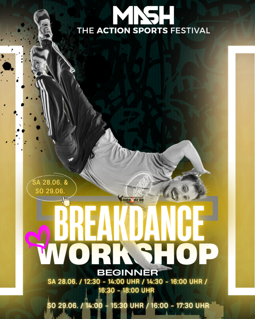 Breakdance Workshop mit Xanda auf dem Munich MASH