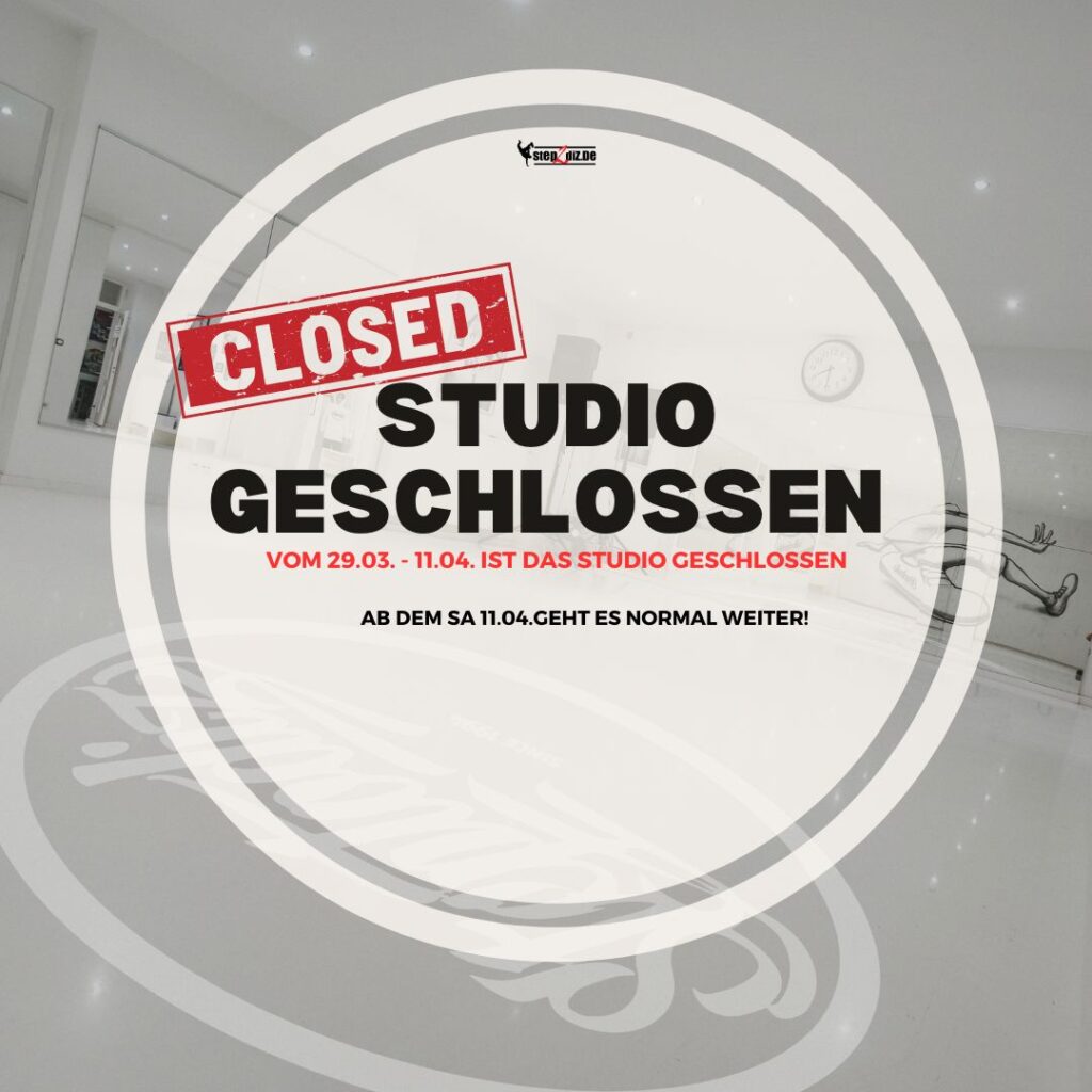 Osterferien - Studio geschlossen!